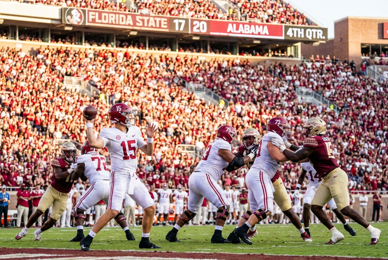 Alabama Offense vs FSU: Quick Hits